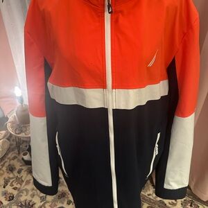 Nautica Colorblock Mock Neck Golf Jacket XXL.